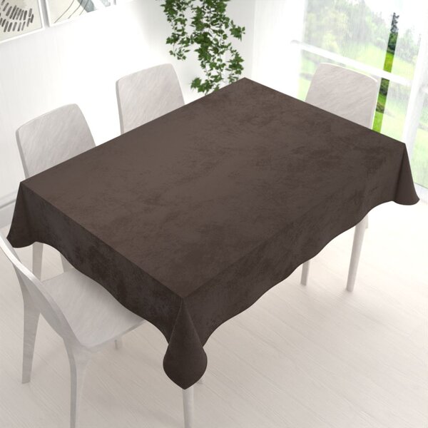 Biante Sametový obdélníkový ubrus Velvet Premium SVP-016 Tmavě hnědý 60x100 cm