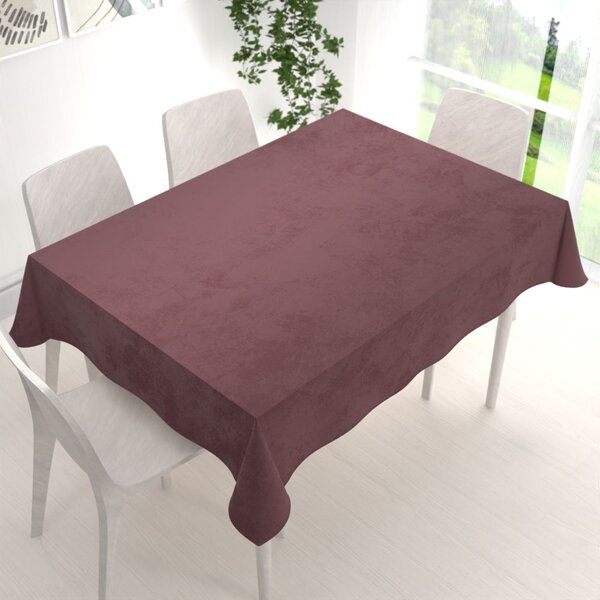Biante Sametový obdélníkový ubrus Velvet Premium SVP-019 Hnědofialový 50x100 cm