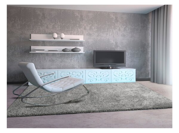 Šedý koberec Universal Aqua Liso, 57 x 110 cm