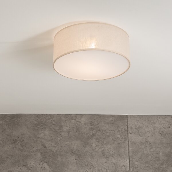 Stropní svítidlo SIRJA 1xE27/60W/230V pr. 35 cm krémová