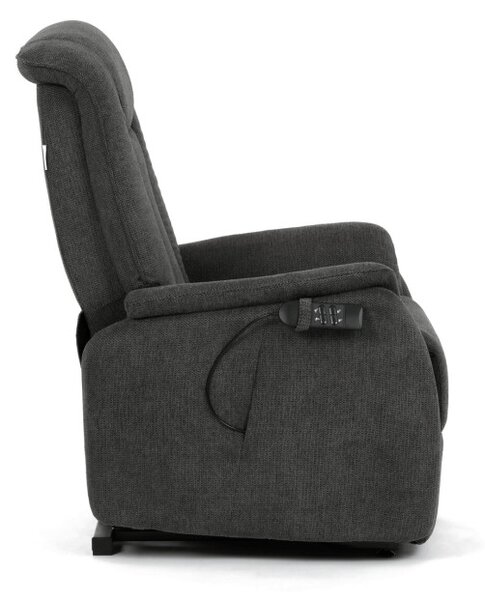 Polohovací křeslo šedé, elektrické TV-L8963 GREY2
