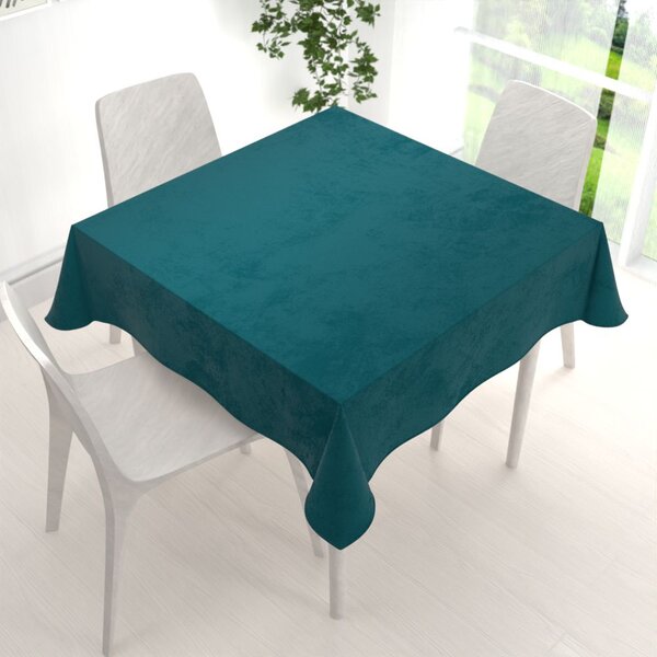 Biante Sametový čtvercový ubrus Velvet Premium SVP-025 Petrolejový 40x40 cm
