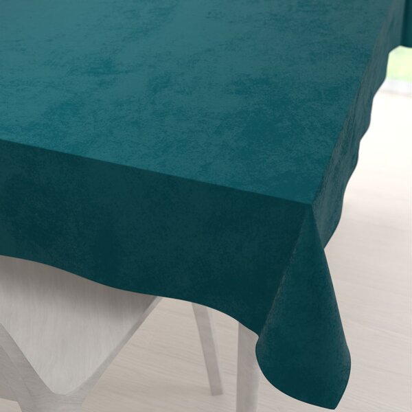 Biante Sametový obdélníkový ubrus Velvet Premium SVP-025 Petrolejový 50x100 cm