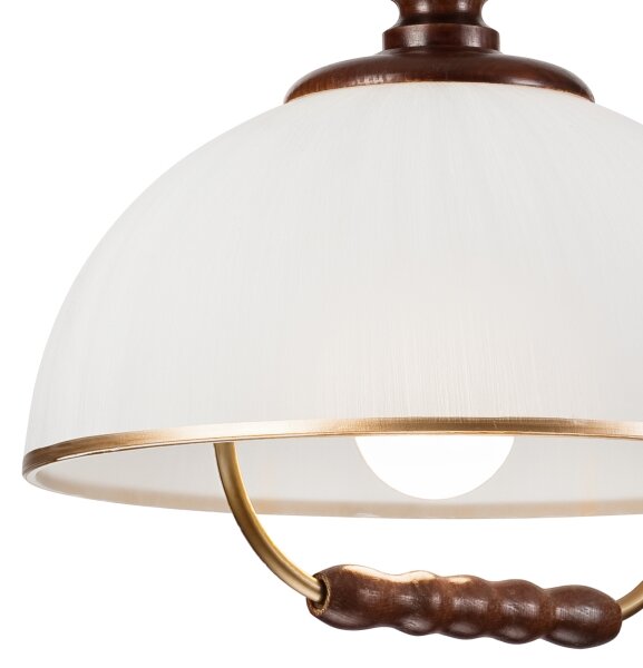 Stahovací lustr RAMONA 1xE27/60W/230V béžová/tmavě hnědá
