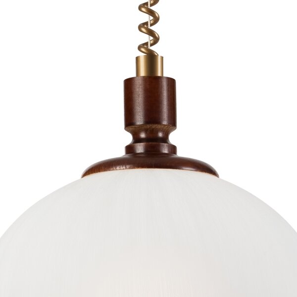 Stahovací lustr RAMONA 1xE27/60W/230V béžová/tmavě hnědá