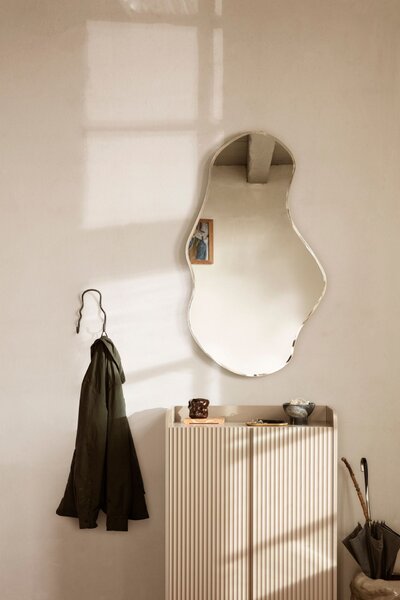 Designové nástěnné zrcadlo Pond Brass – large