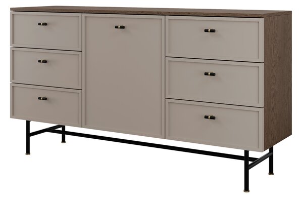 Komoda Eliana 6 (baltic storm + toffee). Akce -10%