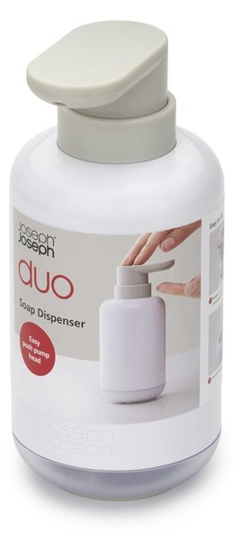 Bílý plastový dávkovač mýdla 300 ml Duo – Joseph Joseph