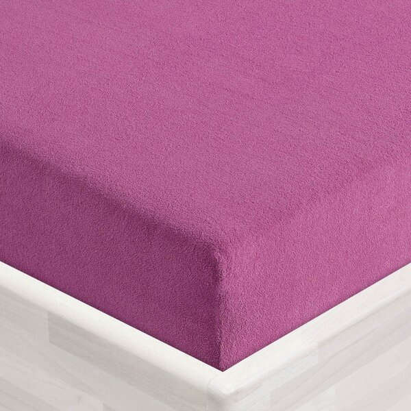 Dětské froté napínací prostěradlo do postýlky FR-009 Šeříkové 60 x 120 x 10 cm - do postýlky