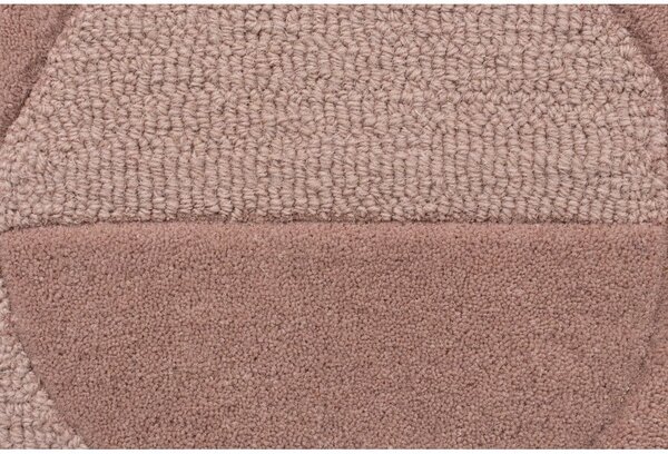 Růžový vlněný koberec Flair Rugs Gigi, 120 x 170 cm