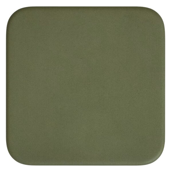 Zelený cementový zahradní stolek Kave Home Esilda 70 x 70 cm