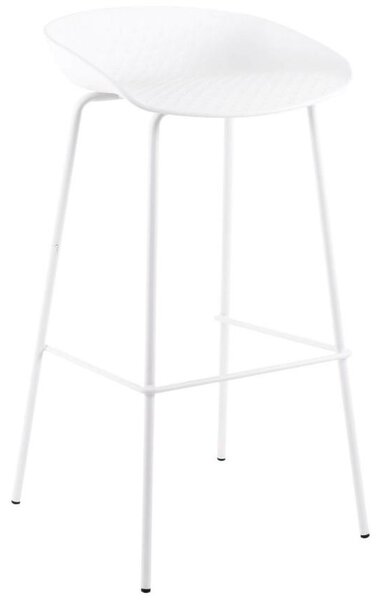 Nardi Bílá plastová barová židle Somcasa Alene 83 cm