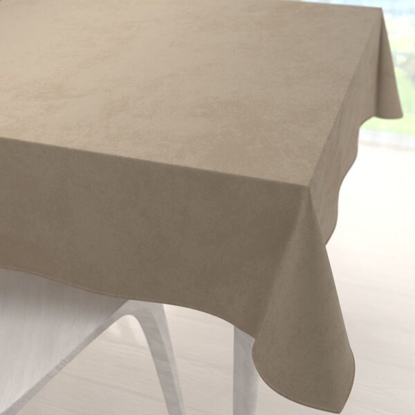 Biante Sametový čtvercový ubrus Velvet Premium SVP-030 Šedobéžový 90x90 cm