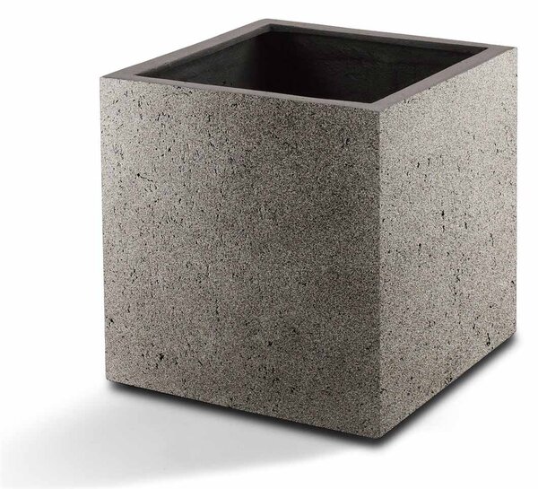 Grigio kostka s kolečky, květináč Barva květináče: Natural Concrete, Rozměry: 40x40x40 cm