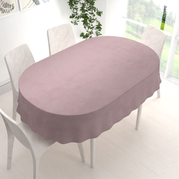 Biante Sametový oválný ubrus Velvet Premium SVP-031 Tmavě starorůžový 60x100 cm