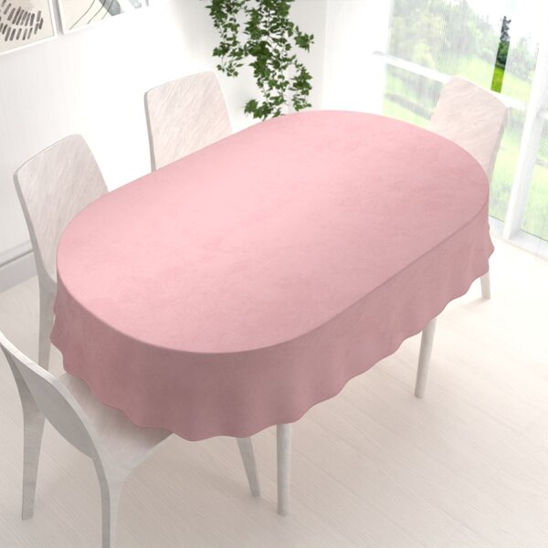 Biante Sametový oválný ubrus Velvet Premium SVP-033 Starorůžový 50x100 cm
