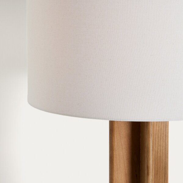 Kave Home Dřevěná stojací lampa Niani 151 cm