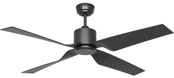 Stropní ventilátor Eco Ventos, šedý, kovový, IP44, DC, WiFi – CasaFan CasaFan, Eco Ventos, Šedá, Kov, Moderní
