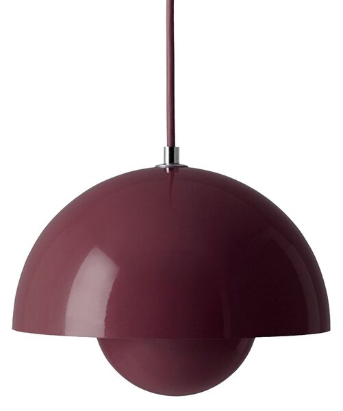 Závěsná svítidlo &Tradition, Flowerpot VP1, stmívatelné, Fialová, Obývací pokoj, Kov, Design