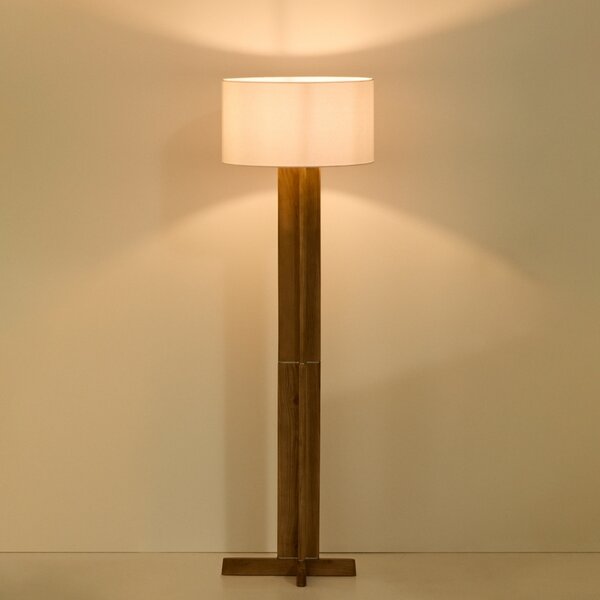 Kave Home Dřevěná stojací lampa Niani 151 cm