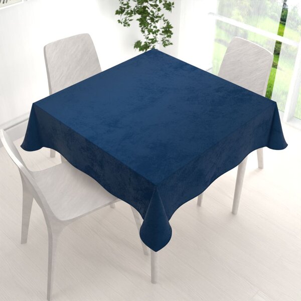 Biante Sametový čtvercový ubrus Velvet Premium SVP-029 Námořnická modrá 50x50 cm