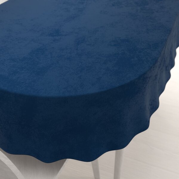 Biante Sametový oválný ubrus Velvet Premium SVP-029 Námořnická modrá 50x100 cm