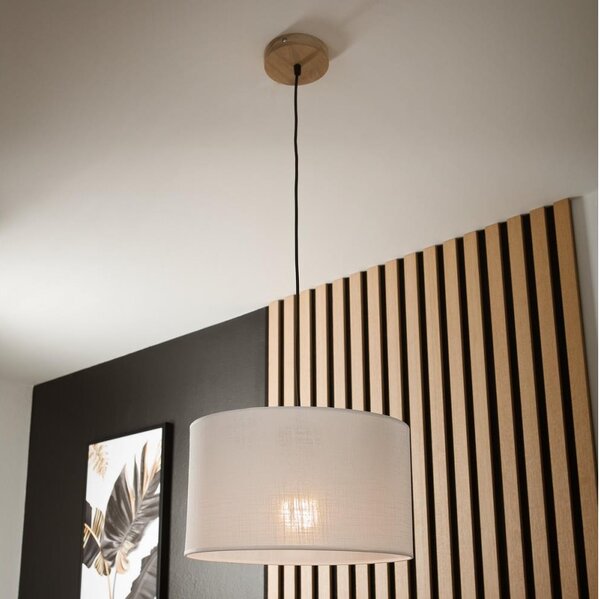 Lustr na lanku ANTONIO 1xE27/60W/230V dub