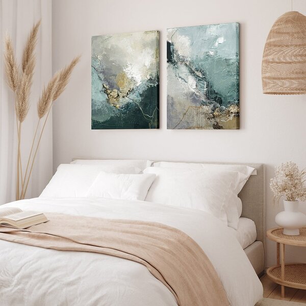 Obraz s ručně malovanými prvky na plátně 60x80 cm Downhill – Malerifabrikken