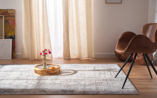 Kobercový ráj Moderní kusový koberec abstraktní Pula Ember šedý Rozměr: 100x150 cm