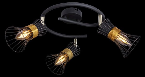 Globo 54814-3 stropní bodové svítidlo Purra 3x40W | E14
