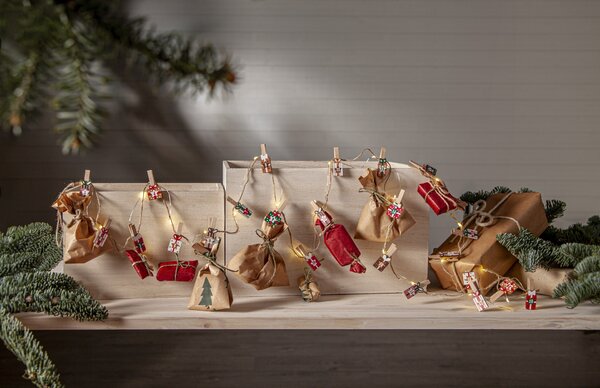Adventní kalendář / Světelný řetěz Clippy Advent 240 cm