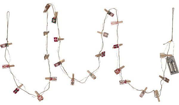 Adventní kalendář / Světelný řetěz Clippy Advent 240 cm