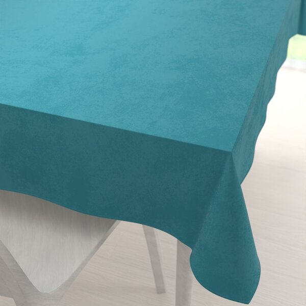 Biante Sametový obdélníkový ubrus Velvet Premium SVP-035 Tyrkysově modrý 50x100 cm