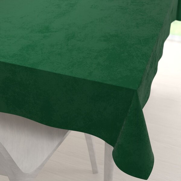 Biante Sametový obdélníkový ubrus Velvet Premium SVP-032 Zelený 100x160 cm
