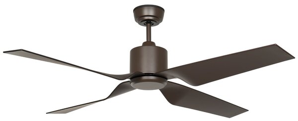 Stropní ventilátor Eco Ventos, bronzový kov, IP44, DC, WiFi – CasaFan CasaFan, Eco Ventos, Bronzová / starobylá mosaz, Kov, Moderní