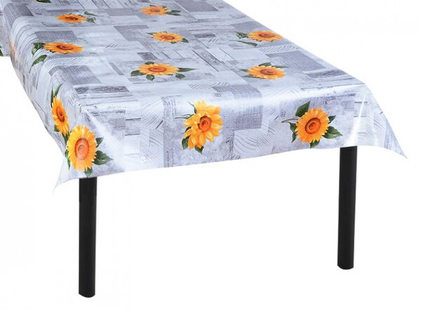Ubrus PVC Mirella 163B - Slunečnice 140cm x 20m
