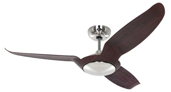 Stropní ventilátor Eco Talos, hnědý kov, DC motor, Ø 135 cm – CasaFan CasaFan, Eco Talos, Dřevo, Obývací pokoj, Kov, Moderní