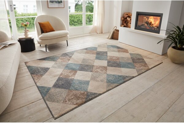 Modro-béžový koberec 120x170 cm Terrain – Hanse Home