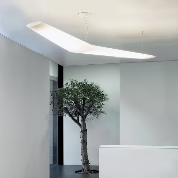 Artemide AK10600 Mouette Asymmetrica, závěsné designové svítidlo, 80W LED 3000K, 195cm, délka závěsu 590cm