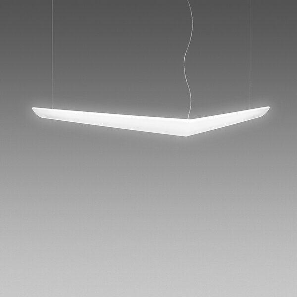 Artemide AK10600 Mouette Asymmetrica, závěsné designové svítidlo, 80W LED 3000K, 195cm, délka závěsu 590cm