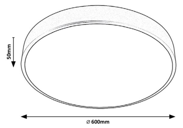 Rabalux 3317 LED stropní svítidlo Tesia 1x60W | 5000lm | 3000-6000K - stmívatelné, dálkové ovládání, časovač, noční režím, hvězdný efekt, stříbrná, bílá