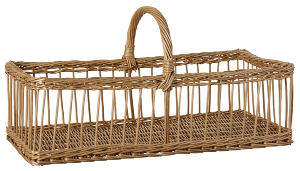 Proutěný koš s uchem Oblong Open Braid 60 cm