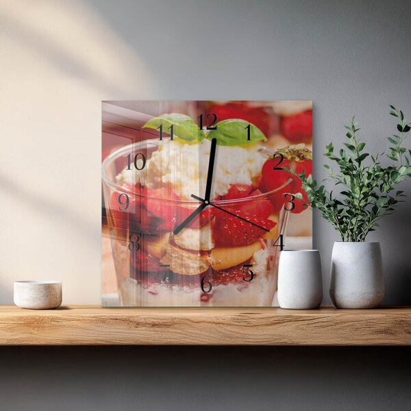 Skleněné hodiny na stěnu Ovoce zskc-30x30-00184471