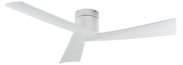Stropní ventilátor Ventoro, stříbrný, kovový, Ø 132 cm – Lucande Lucande, Ventoro, Metalická, Obývací pokoj, Kov, Moderní