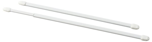 Vitrážní tyčka plochá bílá, 2 ks, 50 - 65 cm