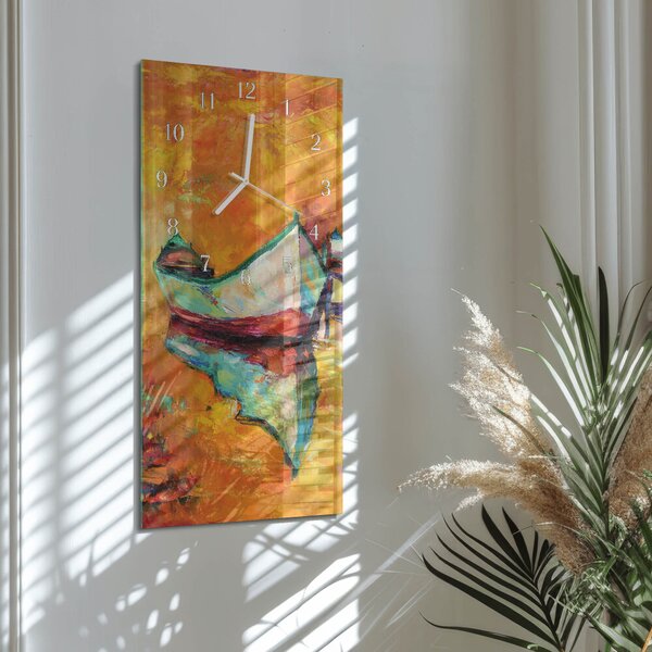 Skleněné hodiny vertikální Lodž zsppb-30x60-00057572