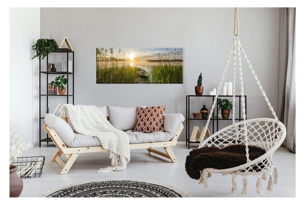 Obraz Styler Boat In The Grass, 125 x 50 cm