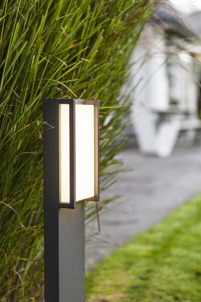 Lutec 7193001118 LED venkovní stojací lampa Qubo 1x18W | 1100lm | 3000K | IP54