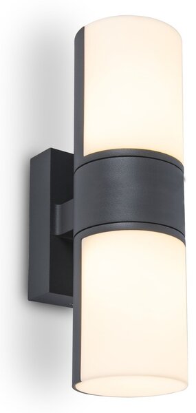 Lutec 5198101118 Cyra LED Nástěnné venkovní světlo | Teplá bílá | 1,5W | Šedá
