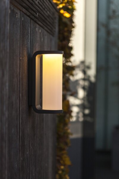 Lutec 5193602118 Adalyn LED Nástěnné venkovní světlo | Teplá bílá | 10W | Šedá